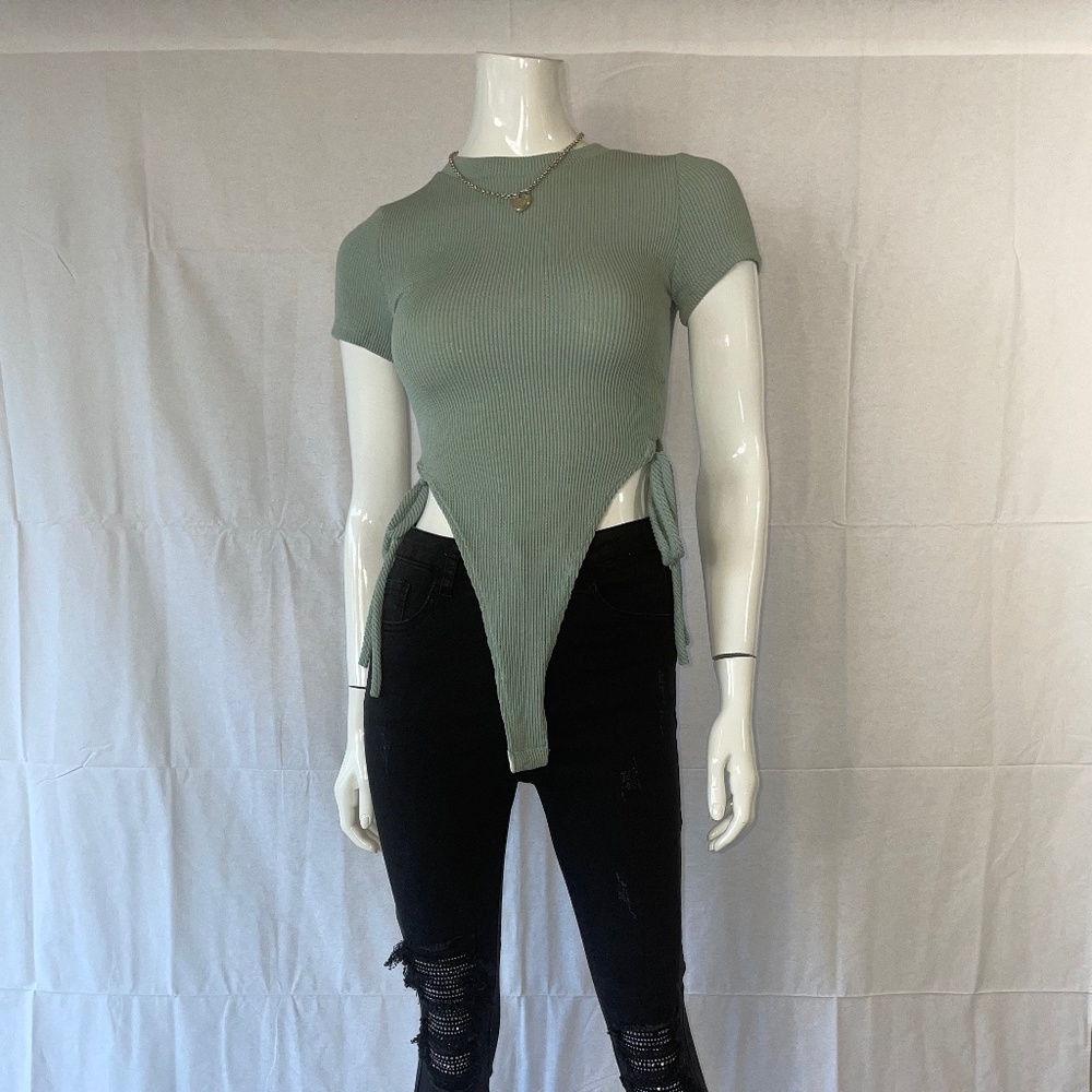 mint high-waist bodysuit